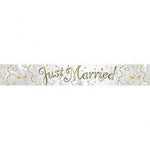 Just Married Holographic Banner 9ft