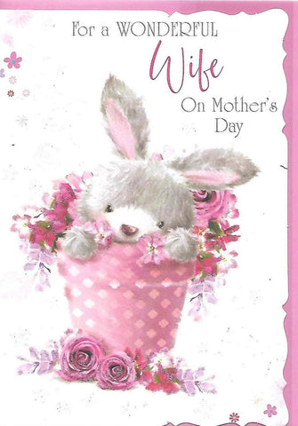 Mothers Day Cute Card Wife