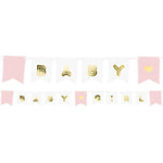 Pink Baby Girl Paper Banner