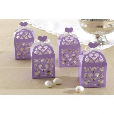 Lantern Favour Boxes - Lilac - Pack of 50