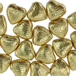 Gold Foil Chocolate Hearts 100