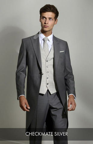 Silver Checkmate Waistcoat