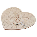 Wooden Heart Jigsaw Guest Book Alternative - Last One