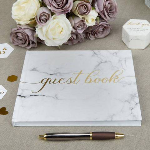 Scripted Marble Guest Book
