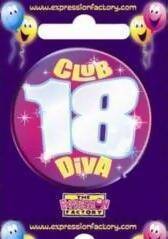 18 Club Diva Badge