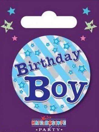 Blue Birthday Boy Badge