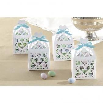 Lantern Favour Boxes - White-Pack of 50