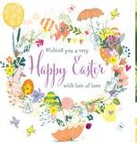 Pack of 6 Easter Square Happy Easter Cards