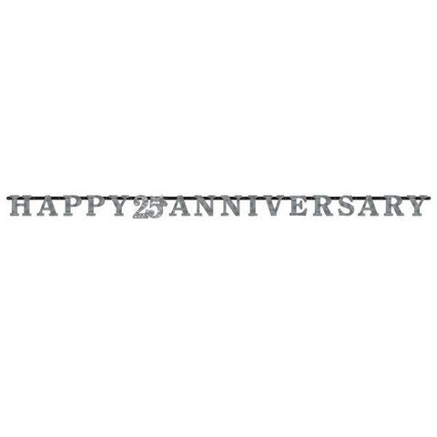 25th Anniversary Prismatic Letter Banner