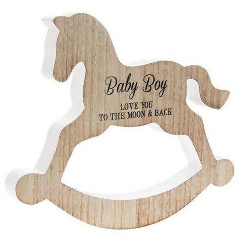 Rocking Horse Ornament-Baby Boy