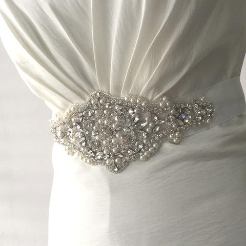 Diamante & Pearl Bridal Belt
