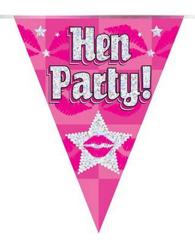 Hen Party - Bunting - Holographic