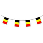 Belgium Flag 17ft Plastic Bunting