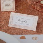 Geo Blush Place Cards Pack of 25