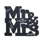 Mr & Mrs Chalk Board Signing Frame Guest Book Alternative