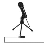 Yanmai SF-910 Professional Condenser Sound Recording Microphone with Tripod Holder, Cable Length: 2.0m, Compatible with PC and Mac for Live Broadcast Show, KTV, etc. (Black)