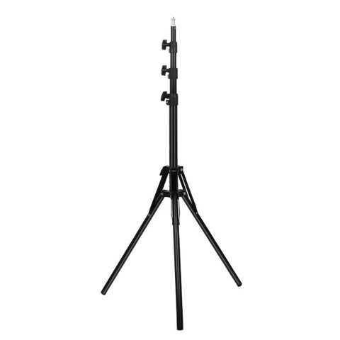 Reverse Foldable 4 Sections 1.8m Height Tripod Mount Holder for Vlogging Video Light Live Broadcast Kits (Black)