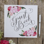 Boho Wedding Floral Guest Book