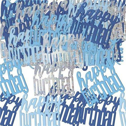Blue Birthday Glitz Confetti