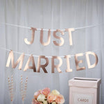 Geo Blush Just Married Bunting