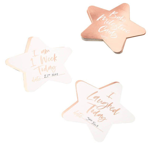 Twinkle Twinkle Rose Gold Mile Stone Cards