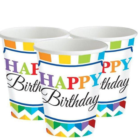 Birthday Bright Paper Cups-266ml