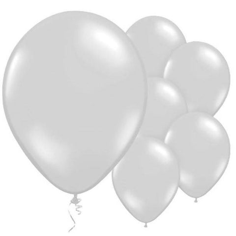 Silver Balloons - 11'' Metallic Latex