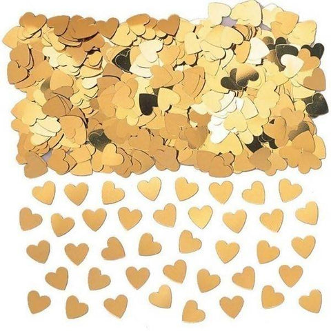 Gold Heart Confetti