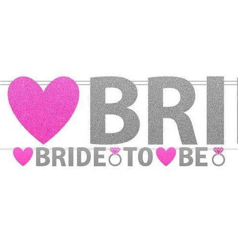 Bride To Be' Glitter Banner-3.7m