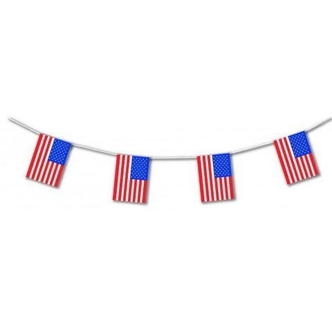 America 17ft Plastic Flag Bunting