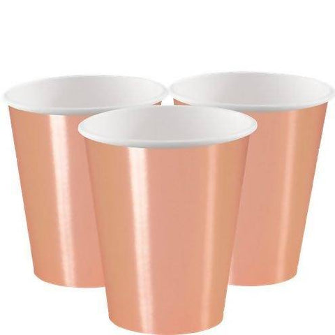 Rose Gold Paper Cups-355ml